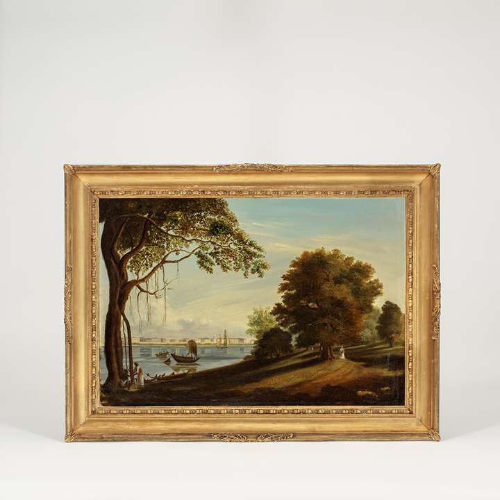 A View of Serampore from the Park at Barrackpore
